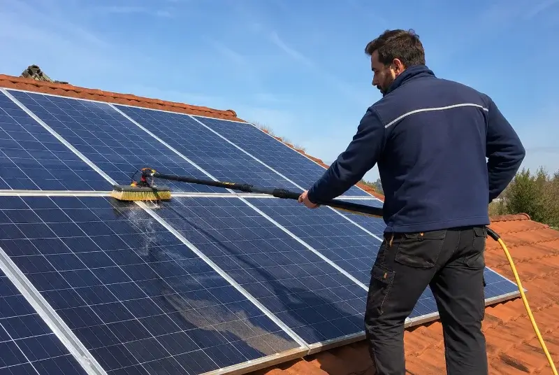 Nettoyage et entretien de panneaux solaires à Saint-Théodorit